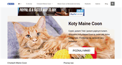 Desktop Screenshot of kotymainecoon.pl