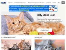 Tablet Screenshot of kotymainecoon.pl